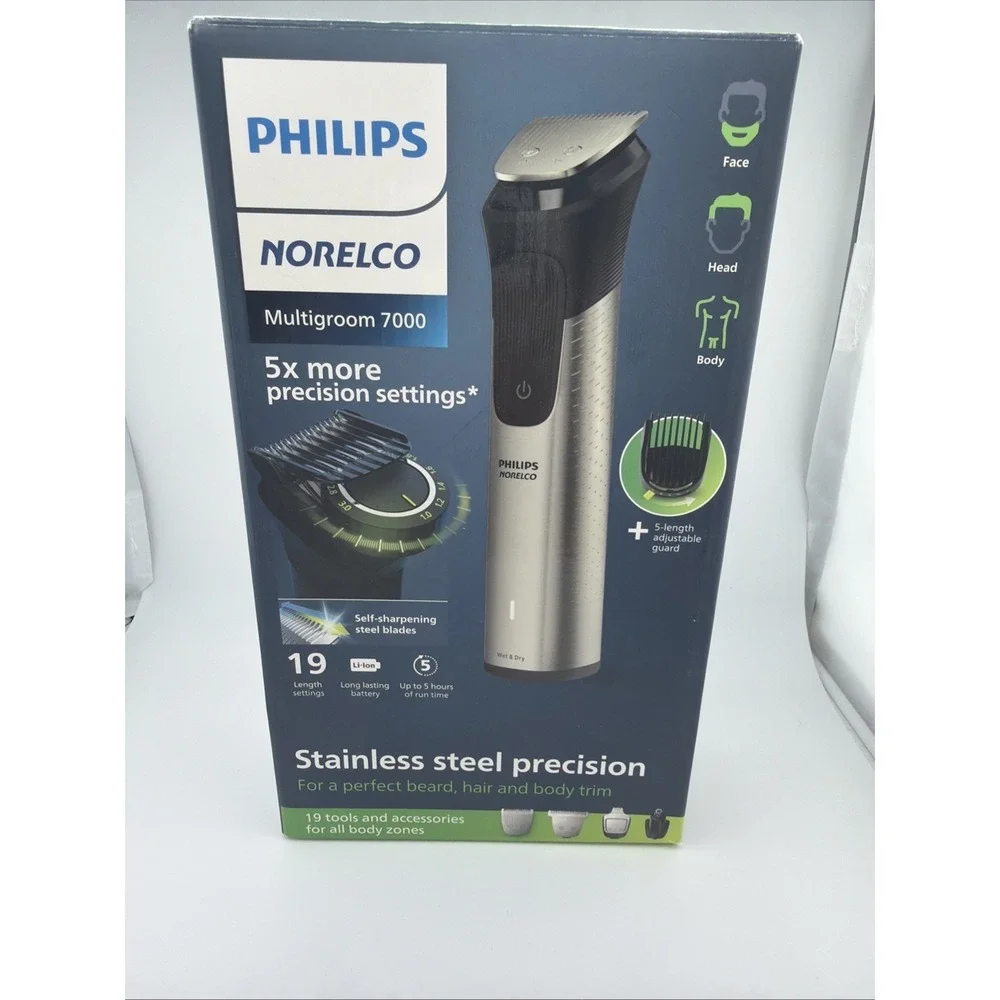 Philips Norelco Multigroom 7000, All-in-one Beard Trimmer for Men - Picture 1 of 9